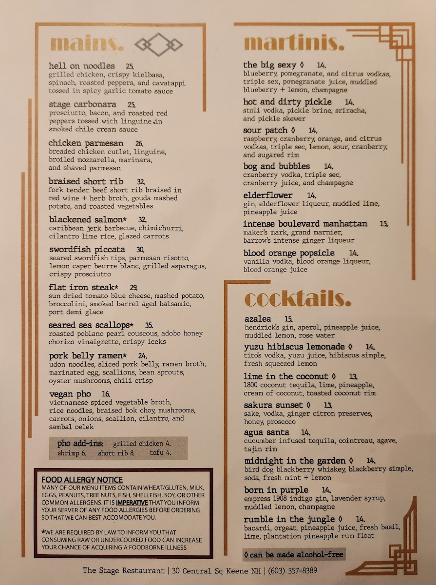 Menu Stage Restaurant-2